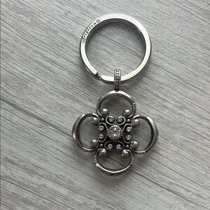 Brighton Silver Floral Keychain